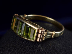 thumbnail of c1935 Deco Tourmaline Ring (side view)