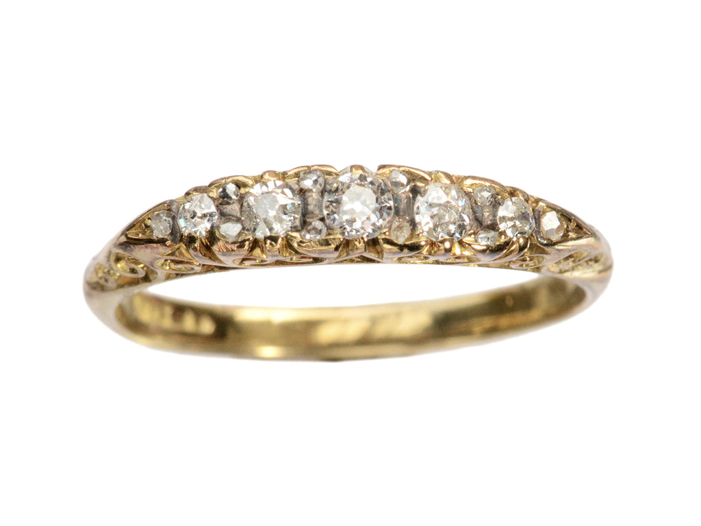 c1880 Victorian Diamond Band (on white background)