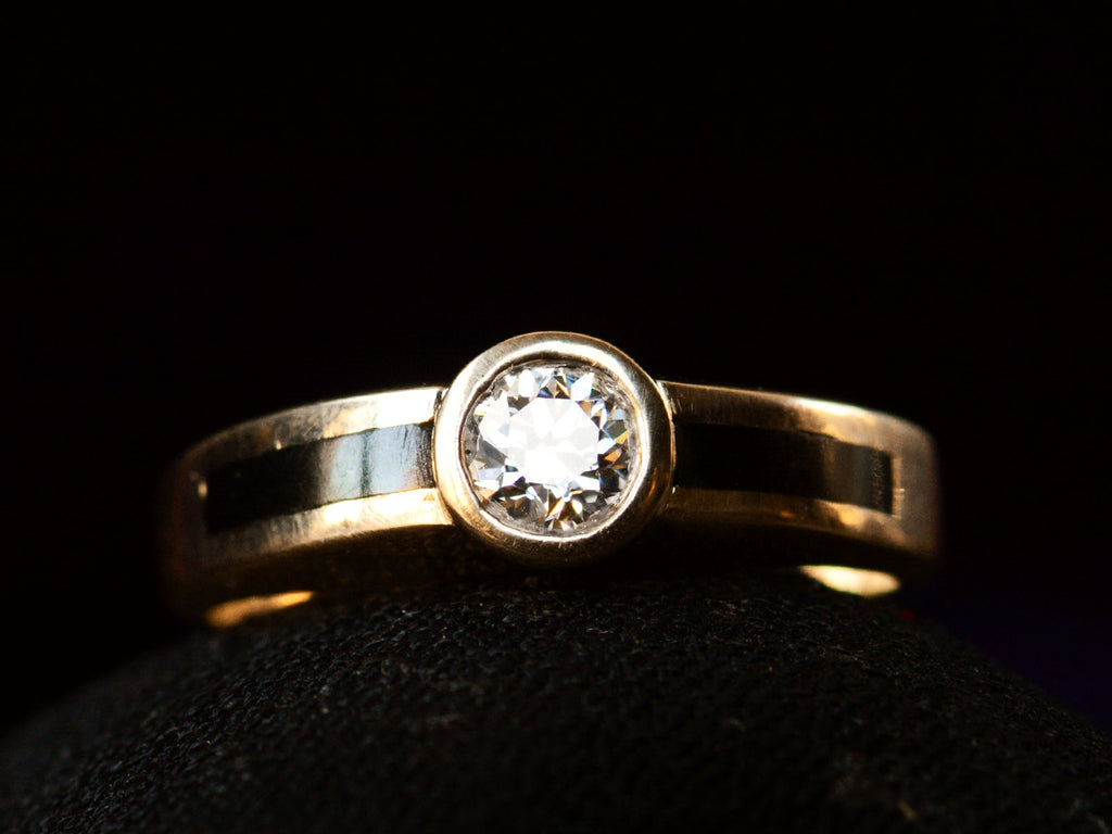 c1980 Diamond & Onyx Ring (detail)