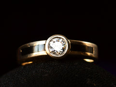 thumbnail of c1980 Diamond & Onyx Ring (detail)