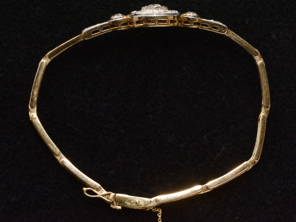 c1920 Deco Diamond Bracelet (side profile view)