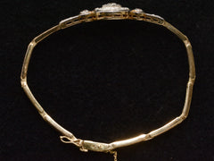 thumbnail of c1920 Deco Diamond Bracelet (side profile view)