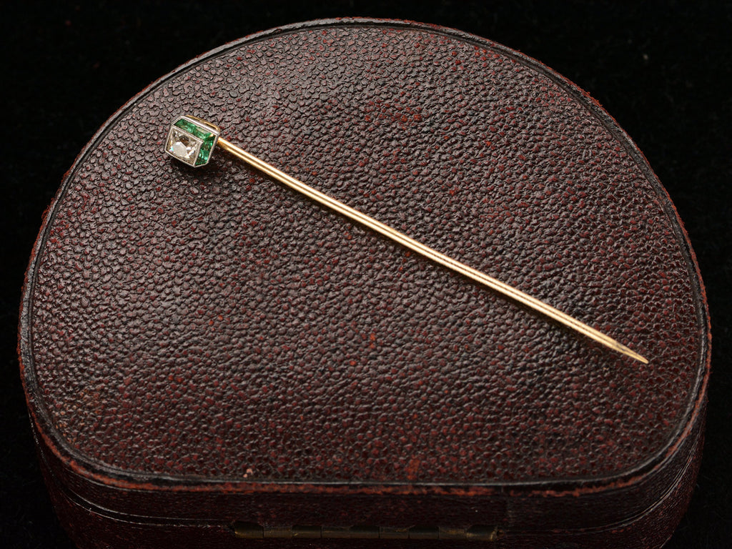 c1920 Deco Diamond Pin