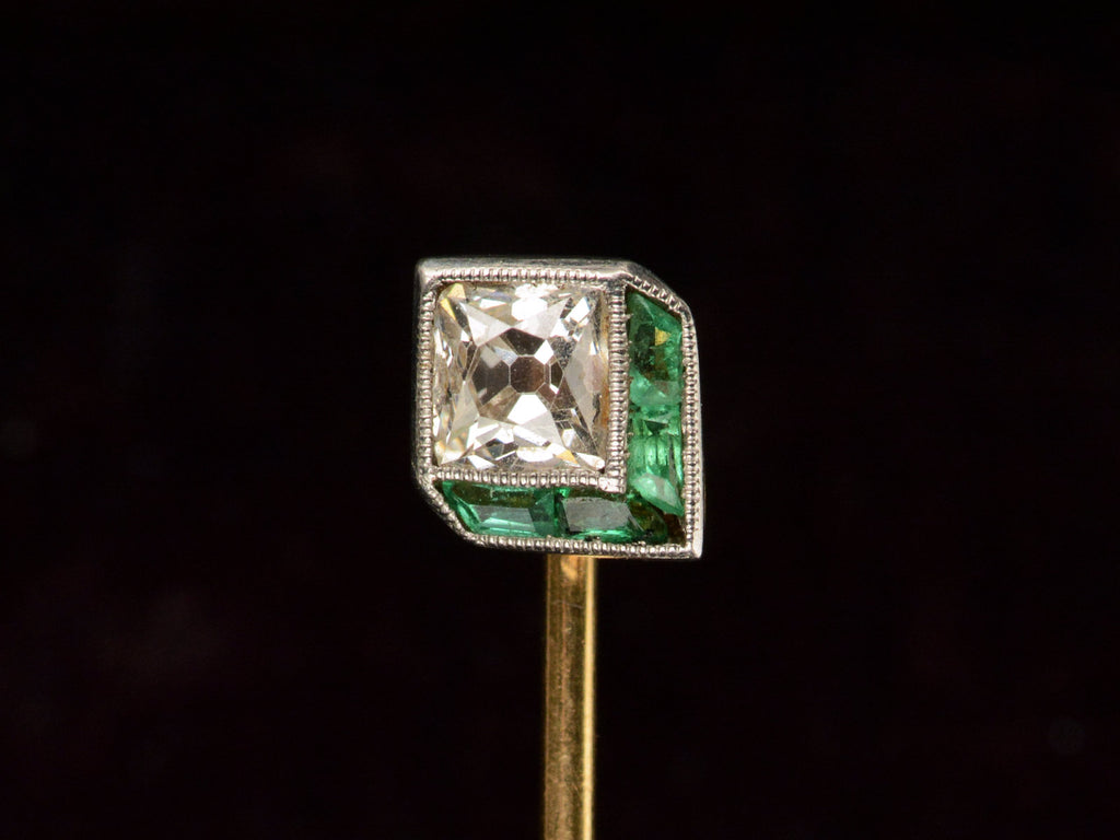 c1920 Deco Diamond Pin