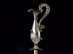 thumbnail of c1890 French Diamond Ewer (on black background)