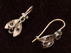 c1880 Diamond Fly Earrings