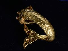 thumbnail of c1960 Mythical Dolphin Ring (inside view)