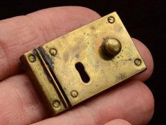 thumbnail of c1940 Door Lock Brooch (on hand for scale)