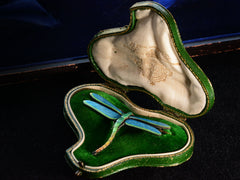 thumbnail of c1900 Child & Child Dragonfly Brooch (shown inside the fitted box)