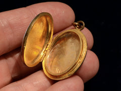 thumbnail of c1900 Cloisonne Dragon Locket (shown open)