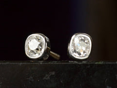 thumbnail of EB 0.78ctw Old Mine Studs (detail)