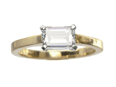 thumbnail of EB 0.90ct Emerald Cut Ring (on white background)