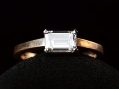 thumbnail of EB 0.90ct Emerald Cut Ring (on black background)