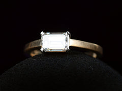 thumbnail of EB 0.90ct Emerald Cut Ring (side view)
