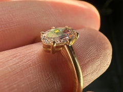 thumbnail of EB 1.26ct Oval Ring (on finger for scale)