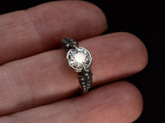 thumbnail of EB Black Swan Ring (on finger for scale)