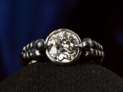 thumbnail of EB Black Swan Ring (top view on black background)
