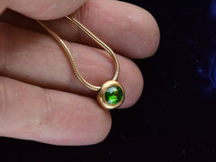 thumbnail of EB Demantoid Necklace (on hand for scale)