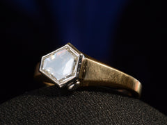 thumbnail of EB Diamond Locket Ring (side view)