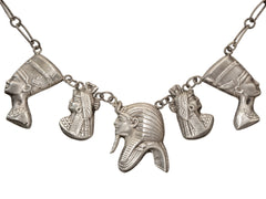 thumbnail of c1950 Egyptian Pharaohs & Queens Necklace (on white background)