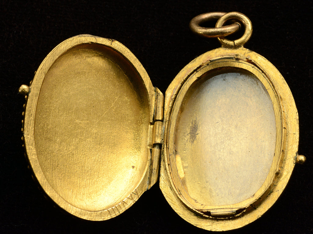 Balte Locket c1950 Enamel Locket – Erie Basin