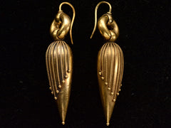 c1880 Etruscan Revival Earrings (side view)
