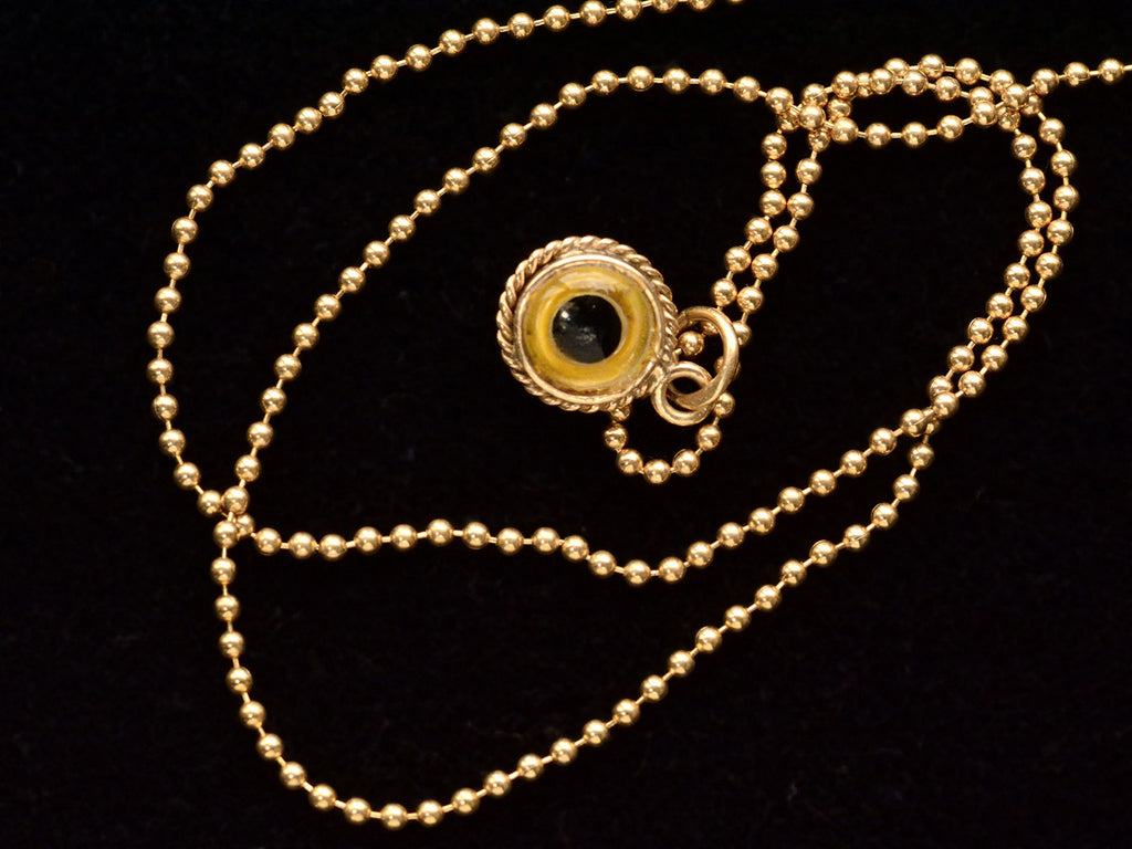 c1970 Evil Eye Charm Necklace