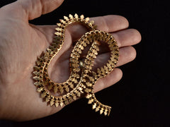 thumbnail of c1890 French 18K Collar (on hand for scale)