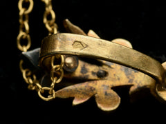 thumbnail of Close up of pendant bale showing French eagle hallmark.