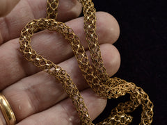 thumbnail of c1800 Georgian Lace Chain (on hand for scale)