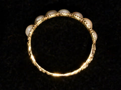 thumbnail of c1830 Georgian Pearl Band (side profile view on black background)