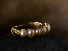 thumbnail of c1830 Georgian Pearl Band (left side view on dark background)