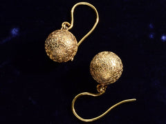 thumbnail of c1880 Etruscan Revival Earrings (side view)