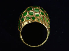 thumbnail of c1970 Domed Enamel Ring (profile view)