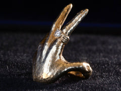 c1970 Figural Hand Ring