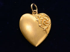 thumbnail of c1890 Fancy Heart Charm (on black background)
