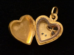 thumbnail of c1900 French Heart Locket (Open)