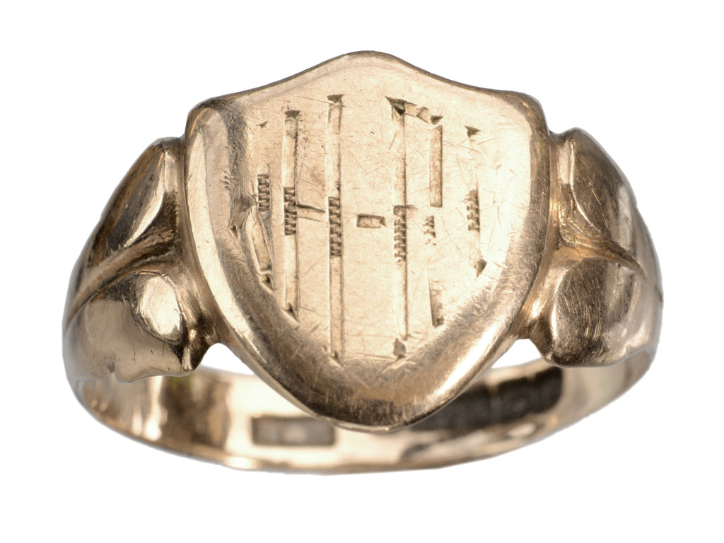 Signet Rings Shield Rinh 1918 Shield Signet Ring – Erie Basin
