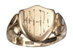 1918 Shield Signet Ring
