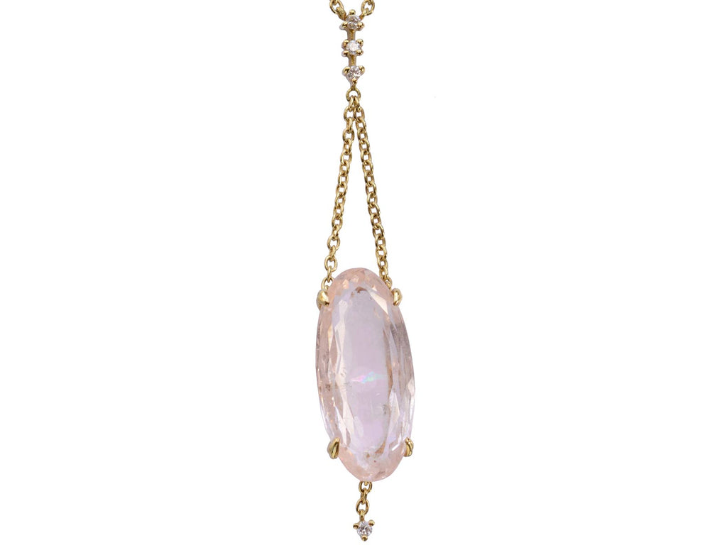 H Stern Kunzite Pendant Necklace (on white background)