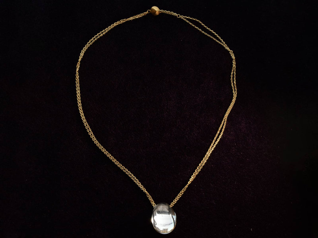 c1990 H. Stern Crystal Necklace (profile view)