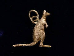c1900 Gold Kangaroo Charm