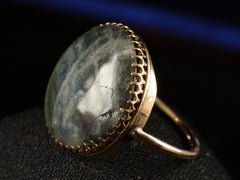 thumbnail of c1900 Labradorite Ring (side view)