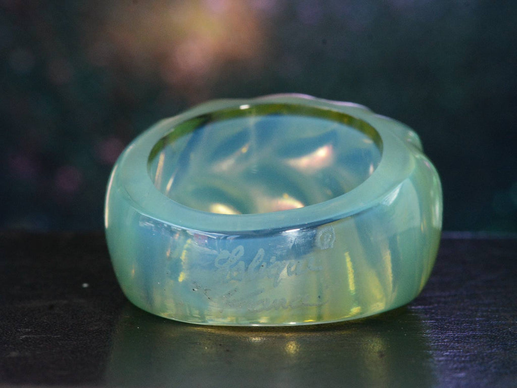 c1980 Lalique Ring (backside view)