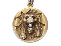 thumbnail of c1890 Victorian Lion Locket (on white background)