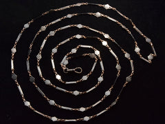 thumbnail of c1890 Long Niello Chain (shown on black background)