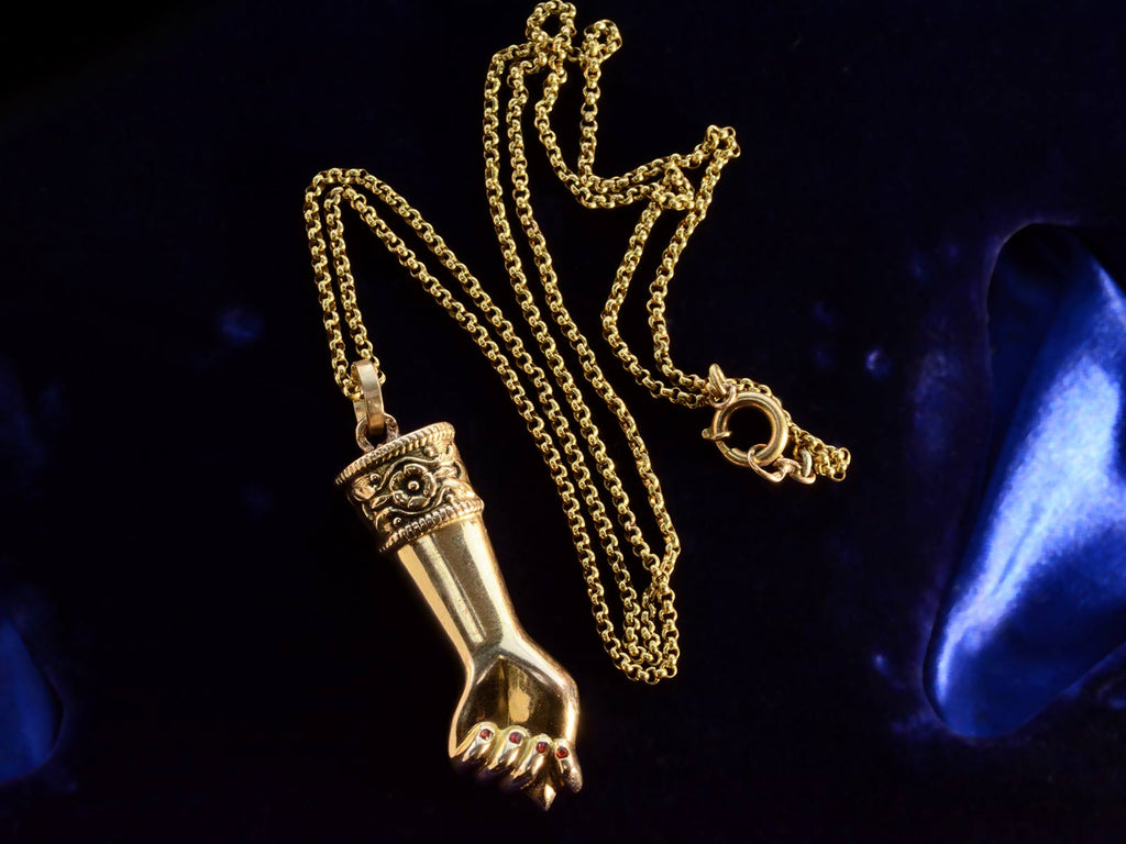 c1950 Gold Figa Necklace
