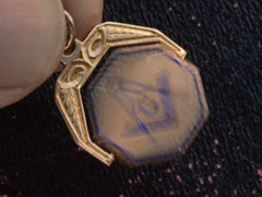 thumbnail of c1910 Gold Masonic Spinner (detail)