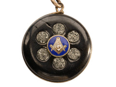 c1890 Masonic Pyrite Pendant