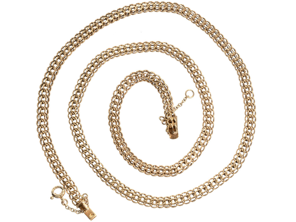 c1950 Mesh 18K Necklace (on white background)